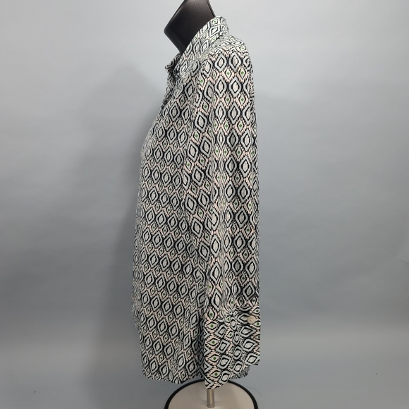 Foxcroft Wrinkle Free Button Down Statement sleeves Fitted Women's Size 6P - Picture 2 of 7